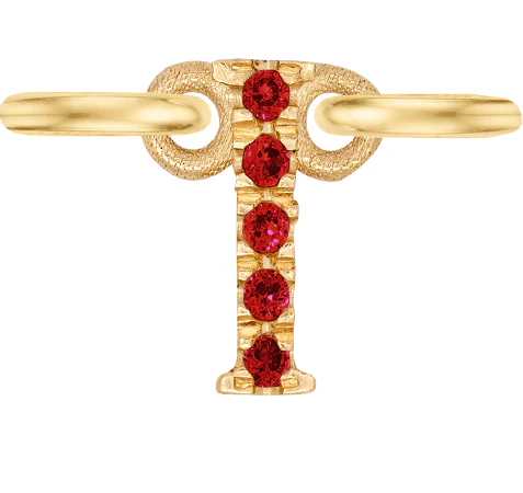 Yellow Gold, Ruby Letter - Image 11