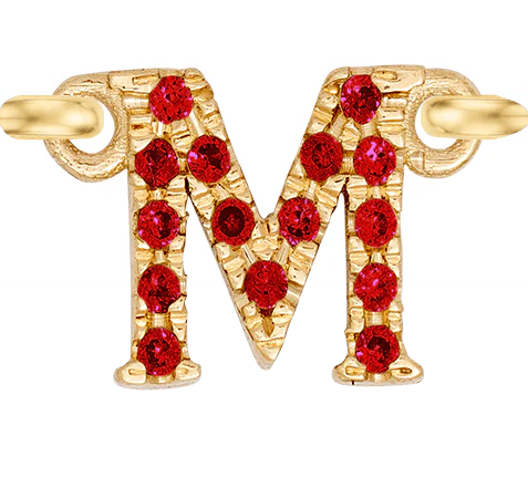 Yellow Gold, Ruby Letter - Image 15