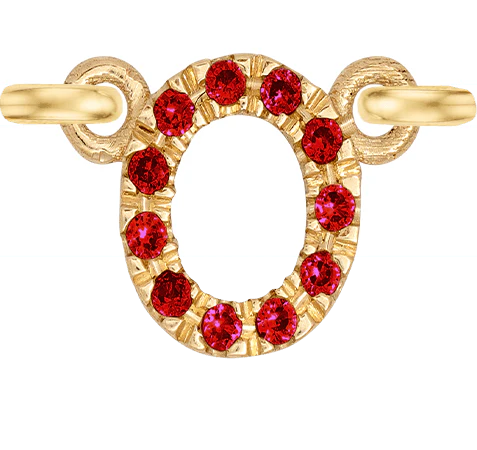 Yellow Gold, Ruby Letter - Image 17