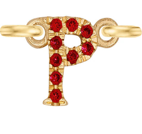 Yellow Gold, Ruby Letter - Image 18