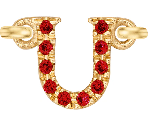 Yellow Gold, Ruby Letter - Image 23