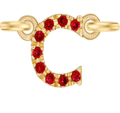 Yellow Gold, Ruby Letter - Image 5