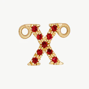 Yellow Gold, Ruby Letter - Image 52