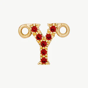 Yellow Gold, Ruby Letter - Image 53