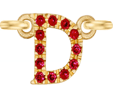 Yellow Gold, Ruby Letter - Image 6