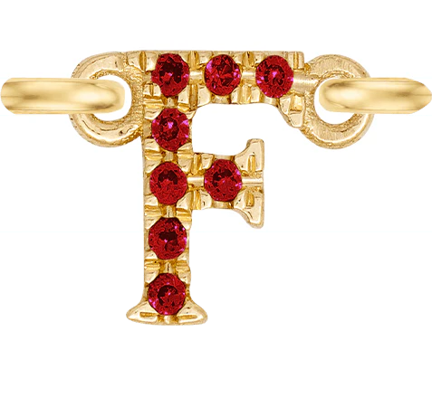 Yellow Gold, Ruby Letter - Image 8