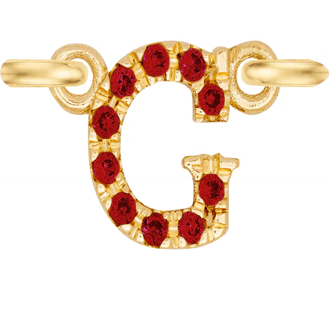 Yellow Gold, Ruby Letter - Image 9