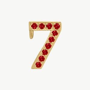 Yellow Gold, Ruby Number Bead - Image 20