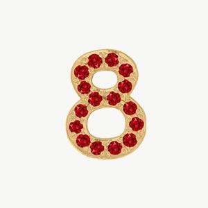 Yellow Gold, Ruby Number Bead - Image 21