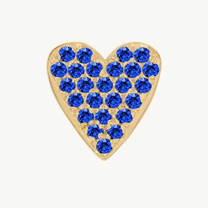 Yellow Gold, Blue Sapphire Charm Bead - Image 7
