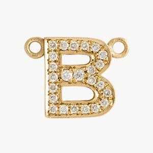 Yellow Gold, White Diamond Letter - Image 31