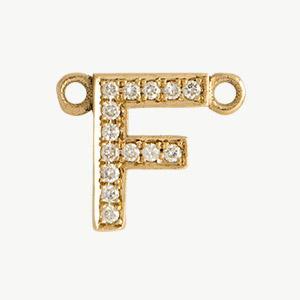 Yellow Gold, White Diamond Letter - Image 35