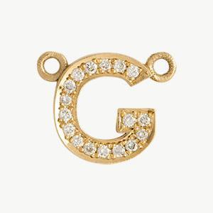 Yellow Gold, White Diamond Letter - Image 36