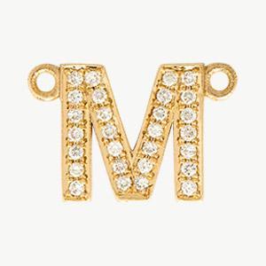 Yellow Gold, White Diamond Letter - Image 42