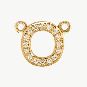 Yellow Gold, White Diamond Letter - Image 44