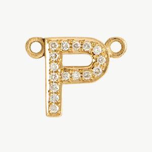 Yellow Gold, White Diamond Letter - Image 45