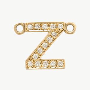Yellow Gold, White Diamond Letter - Image 46
