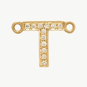 Yellow Gold, White Diamond Letter - Image 50
