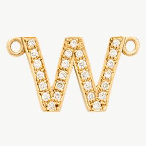 Yellow Gold, White Diamond Letter - Image 53