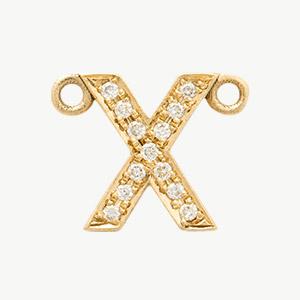 Yellow Gold, White Diamond Letter - Image 54