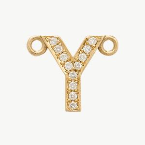 Yellow Gold, White Diamond Letter - Image 55
