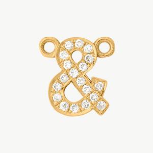 Yellow Gold, White Diamond Letter - Image 56