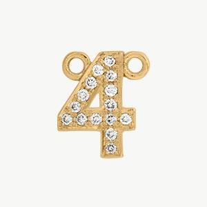 Yellow Gold, White Diamond Number - Image 16