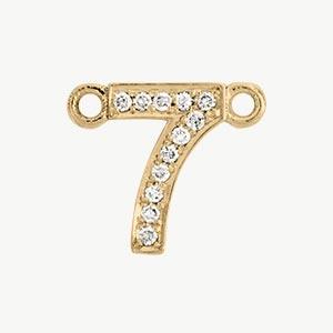 Yellow Gold, White Diamond Number - Image 19