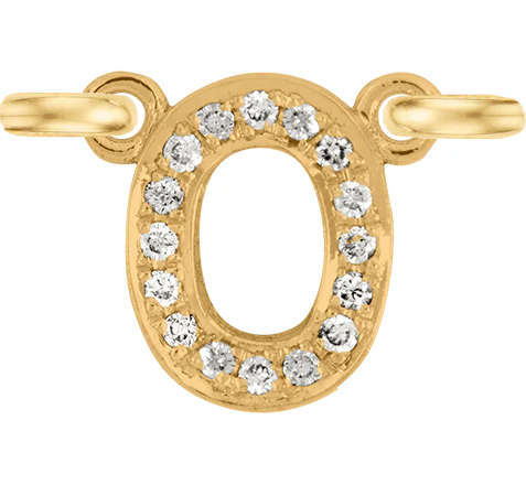 Yellow Gold, White Diamond Number - Image 3