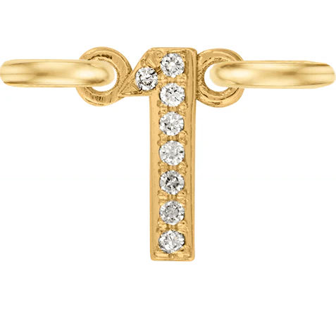 Yellow Gold, White Diamond Number - Image 4