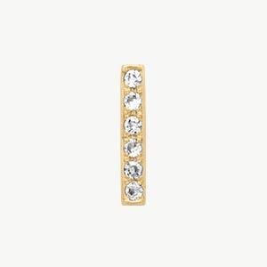 Yellow Gold, White Diamond Letter Bead - Image 38