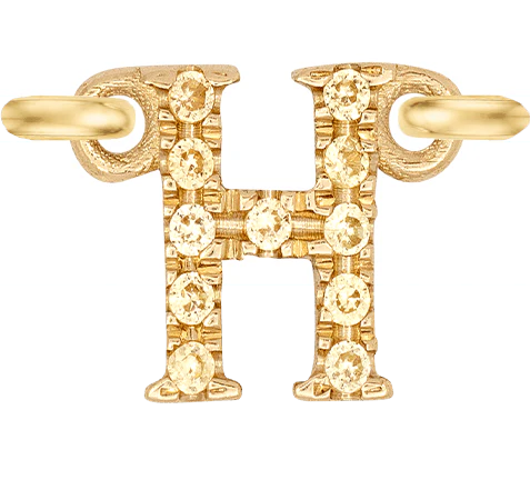 Yellow Gold, Yellow Sapphire Letter - Image 10