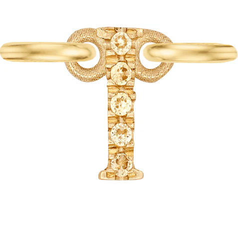 Yellow Gold, Yellow Sapphire Letter - Image 11