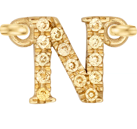 Yellow Gold, Yellow Sapphire Letter - Image 16