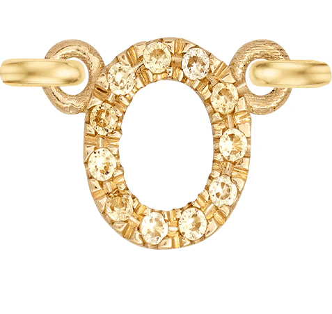 Yellow Gold, Yellow Sapphire Letter - Image 17