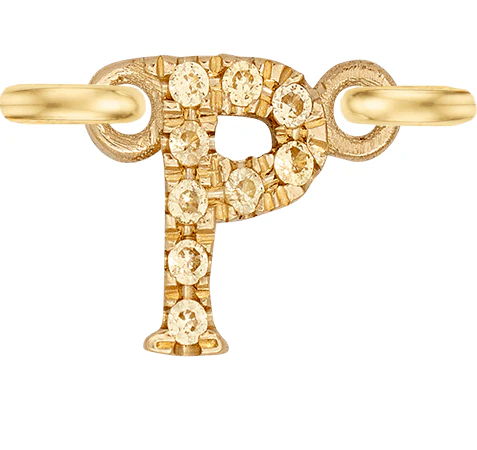 Yellow Gold, Yellow Sapphire Letter - Image 18