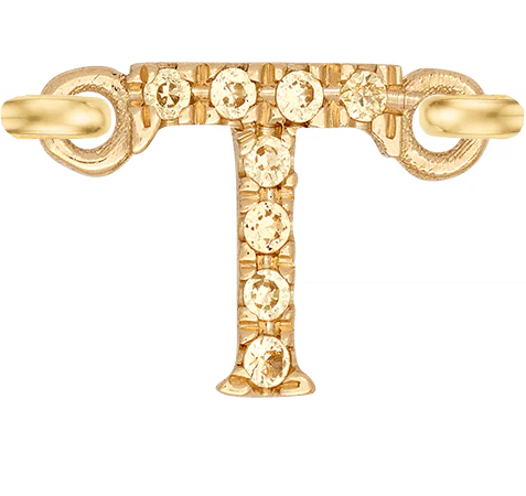 Yellow Gold, Yellow Sapphire Letter - Image 22