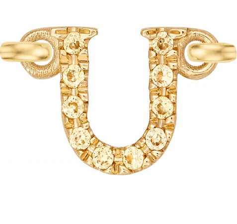 Yellow Gold, Yellow Sapphire Letter - Image 23