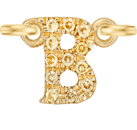Yellow Gold, Yellow Sapphire Letter - Image 4