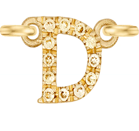 Yellow Gold, Yellow Sapphire Letter - Image 6