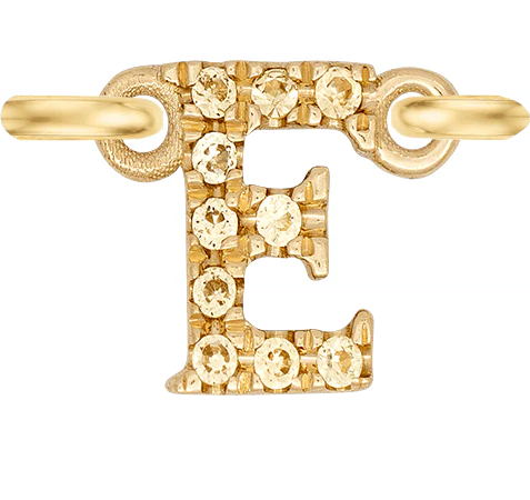 Yellow Gold, Yellow Sapphire Letter - Image 7