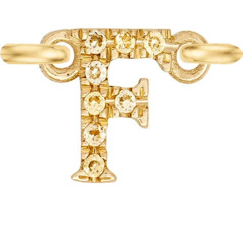 Yellow Gold, Yellow Sapphire Letter - Image 8