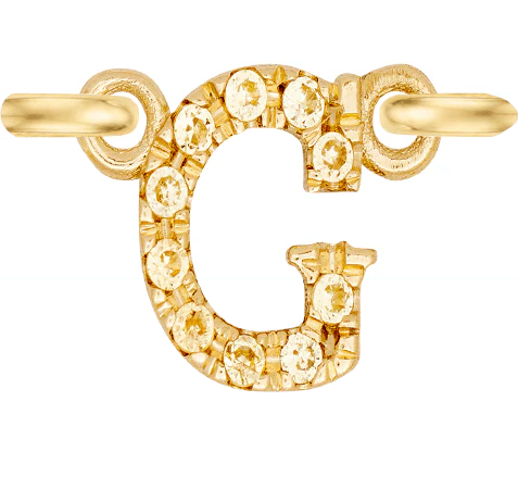 Yellow Gold, Yellow Sapphire Letter - Image 9