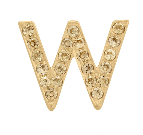 Yellow Gold, Yellow Sapphire Letter Bead - Image 25