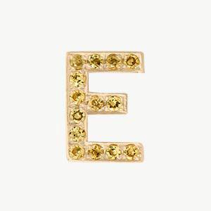 Yellow Gold, Yellow Sapphire Letter Bead - Image 33