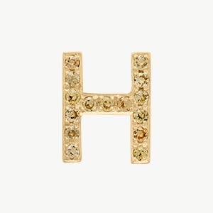 Yellow Gold, Yellow Sapphire Letter Bead - Image 36