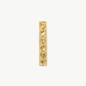 Yellow Gold, Yellow Sapphire Letter Bead - Image 37