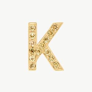 Yellow Gold, Yellow Sapphire Letter Bead - Image 39