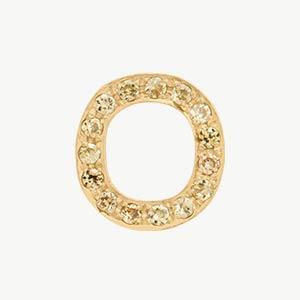 Yellow Gold, Yellow Sapphire Letter Bead - Image 43
