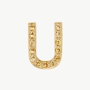 Yellow Gold, Yellow Sapphire Letter Bead - Image 49